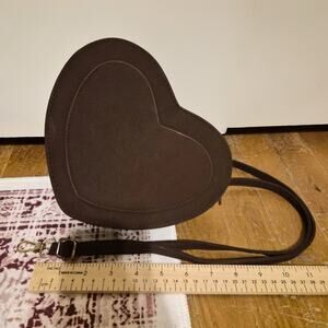 Chocolate Brown Heart Shape Crossbody Shoulder Bag Lolita Shojo Neapolitan Girl